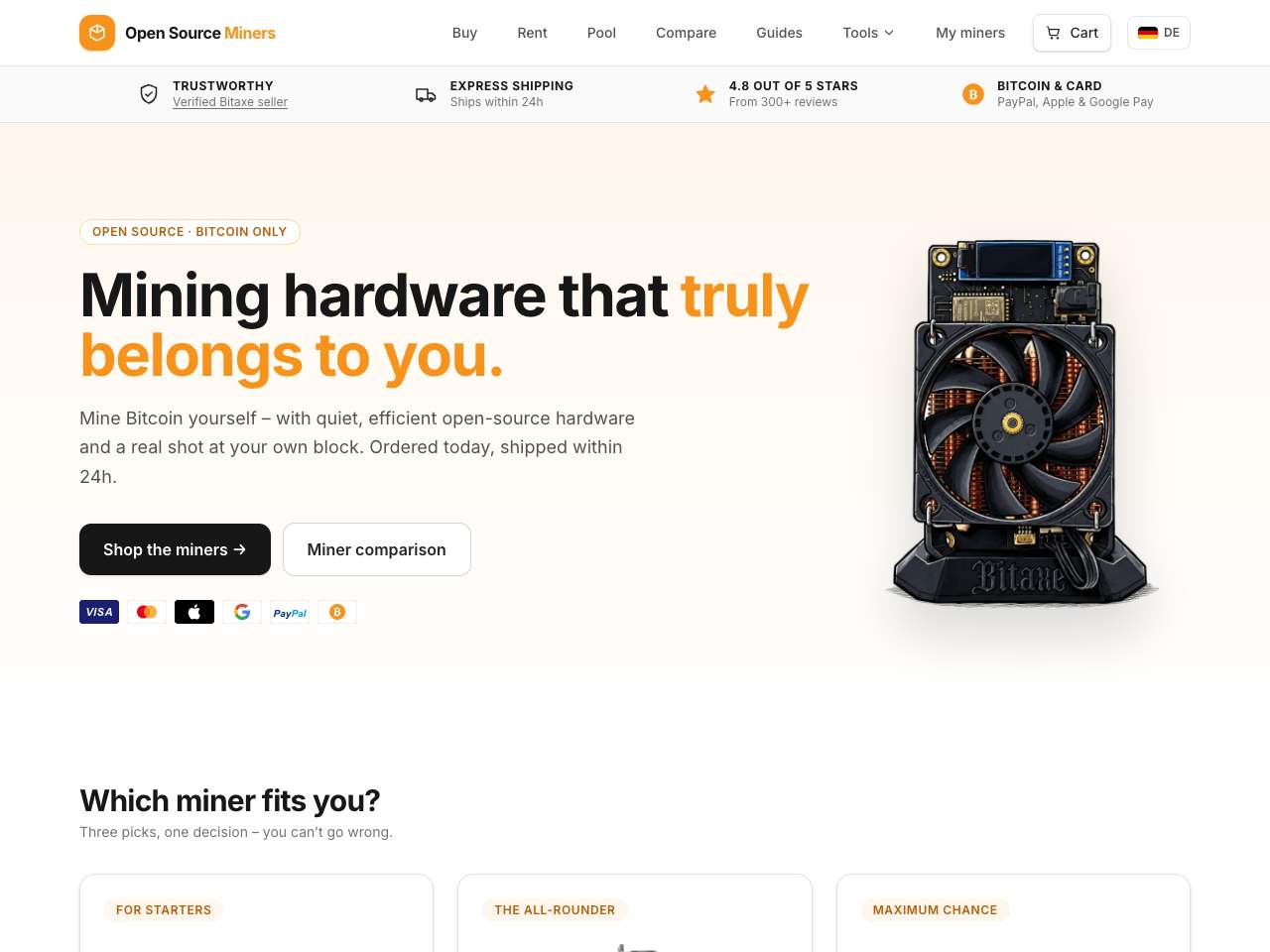 Open Source Miners shop
